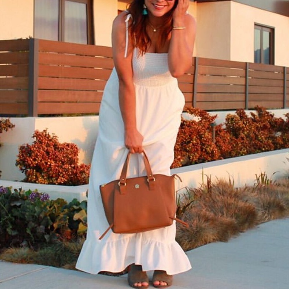 White long dress